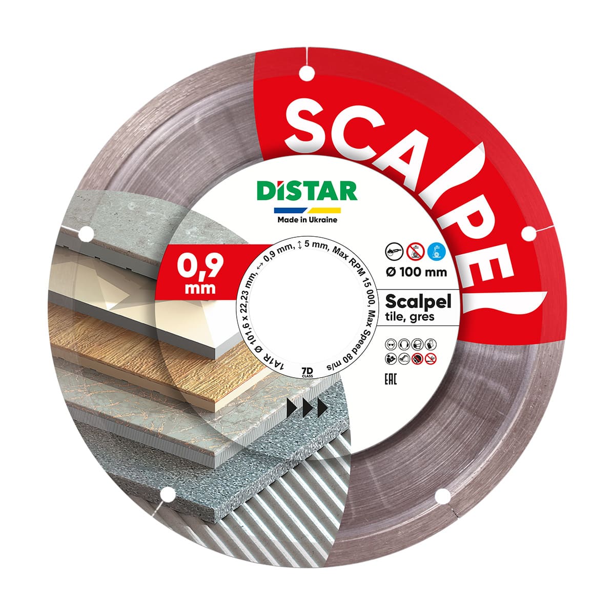 Disco de corte diamante Distar 101,6x22,23 Bisturí