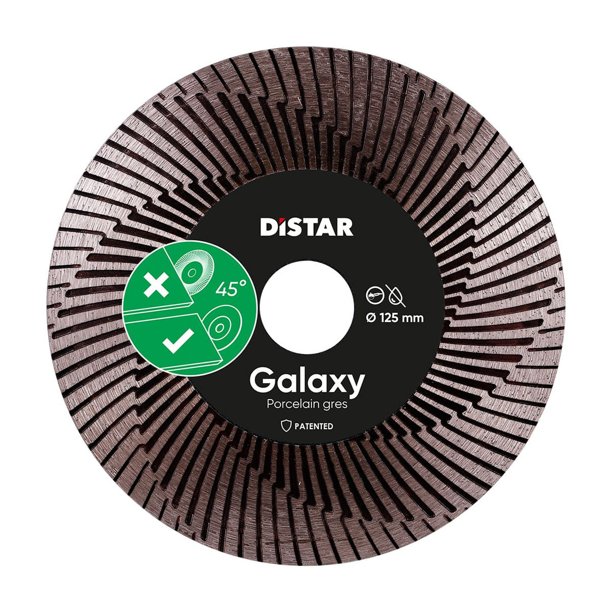 Disco de corte diamante Distar 125x30x22,23 Galaxy