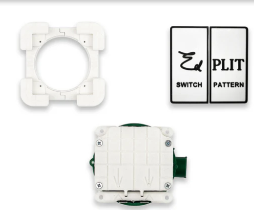 Interruptor de luz completamente oculto detrás del azulejo. Perfecto para baños y cocinas con acabado minimalista.