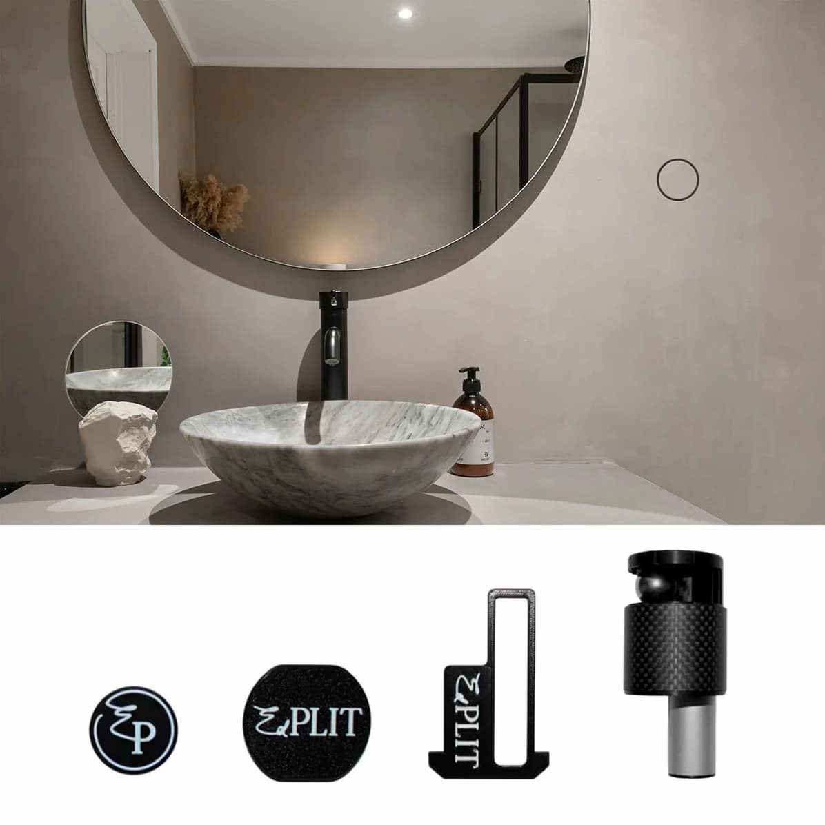 EDPLIT Hidden Towel Support - Magnet Ball System