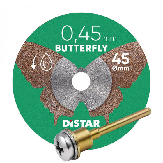 Disco de corte diamante Distar 45x0,45x5,8H/3,2-3,0F Mariposa