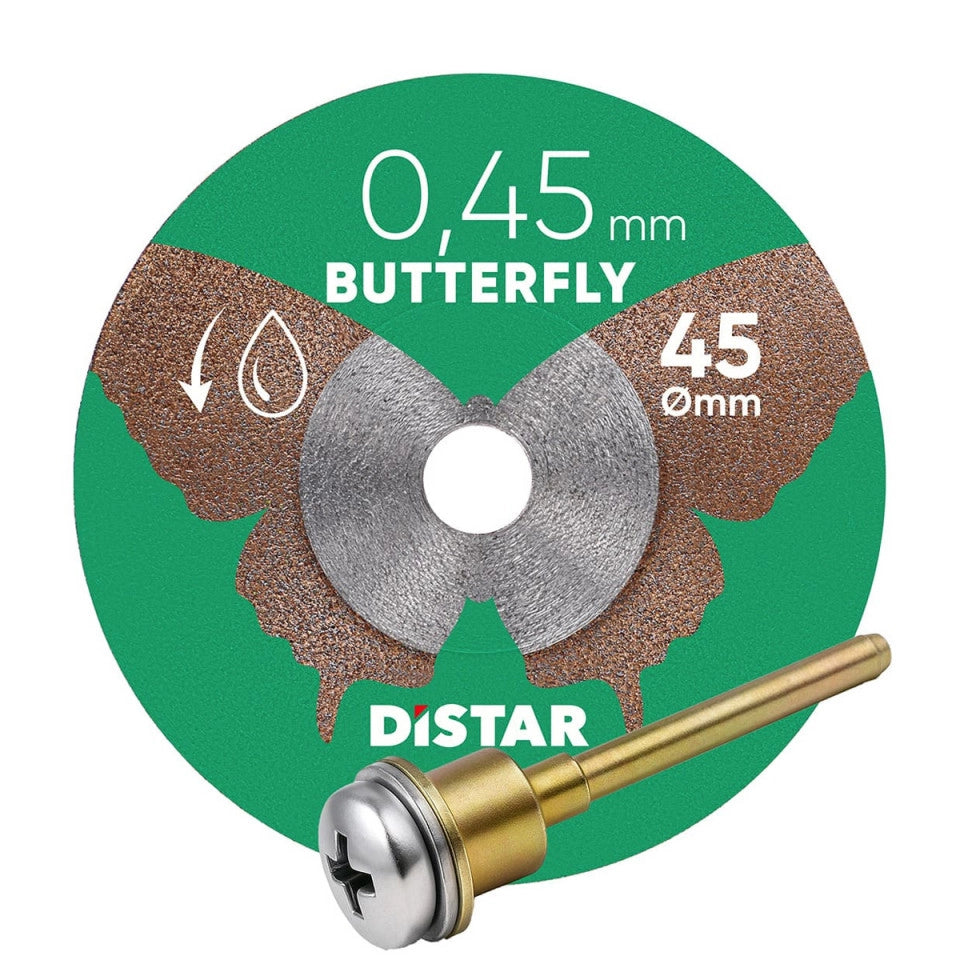 Disco de corte diamante Distar 45x0,45x5,8H/3,2-3,0F Mariposa